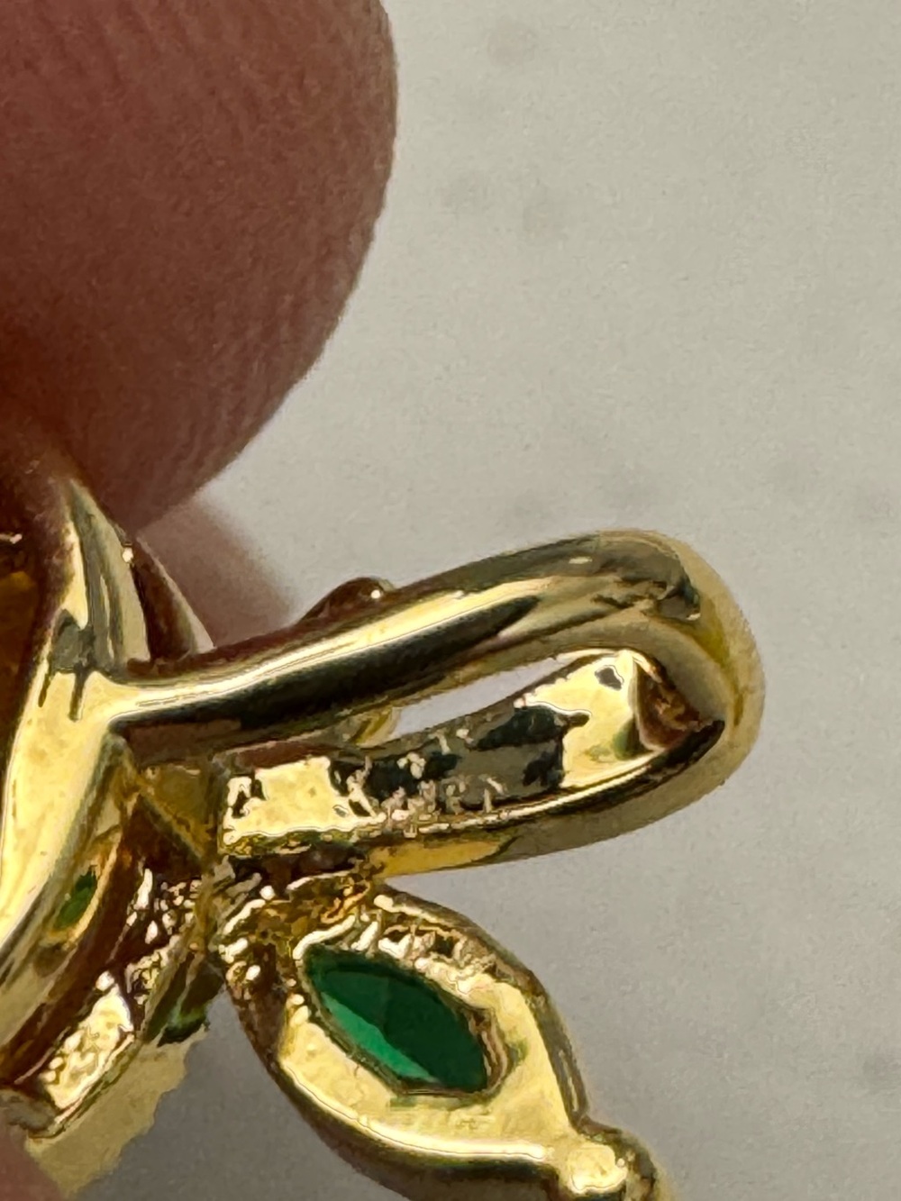 14k Orange Pendant - Picture 10 of 11